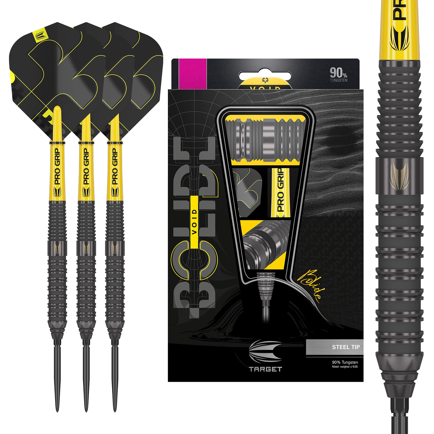 Target Darts Bolide Void 02 90% Tungsten Steel Tip Darts