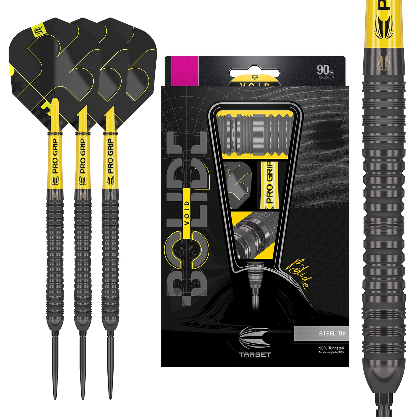 Target Darts Bolide Void 04 90% Tungsten Steel Tip Darts