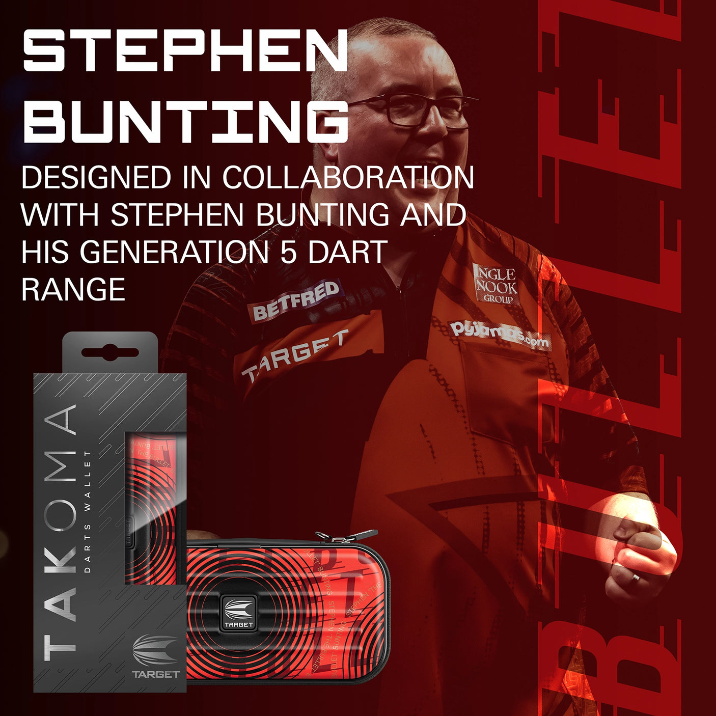 Target Darts Takoma Stephen Bunting Darts Case