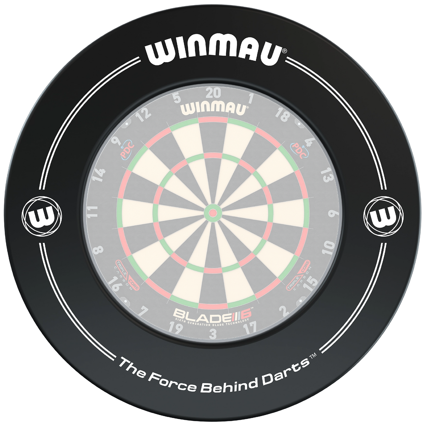 Winmau Dartboard Surround Printed Black