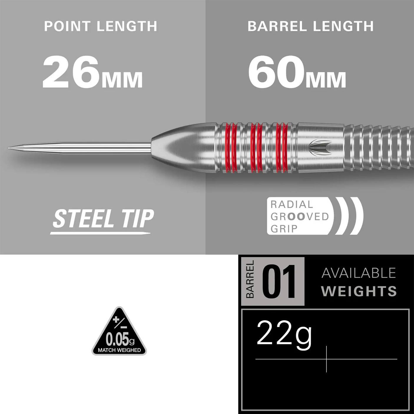 Target Darts Nathan Aspinall Brass Steel Tip Darts