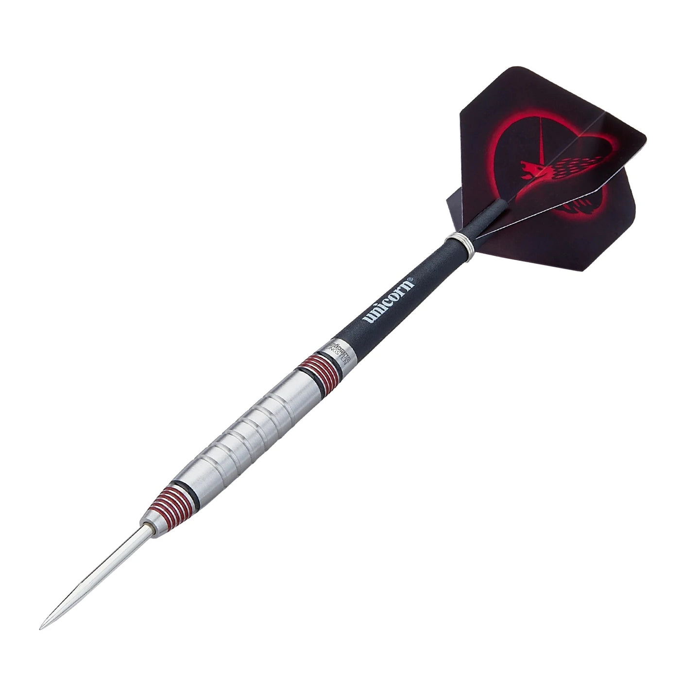 Unicorn Core Plus Tungsten Style 2 Steel Tip Darts on angle