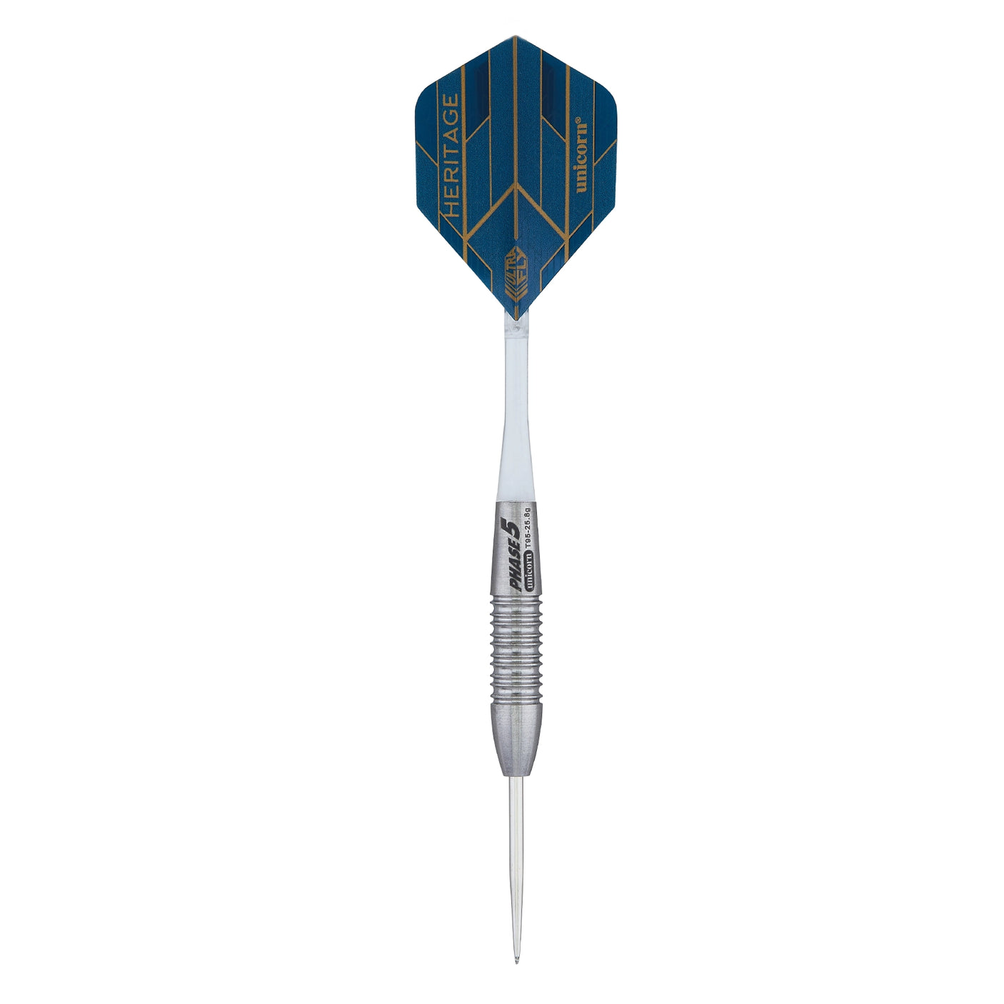 Unicorn Heritage Phase 5 95% Tungsten Darts 26g full lengh view