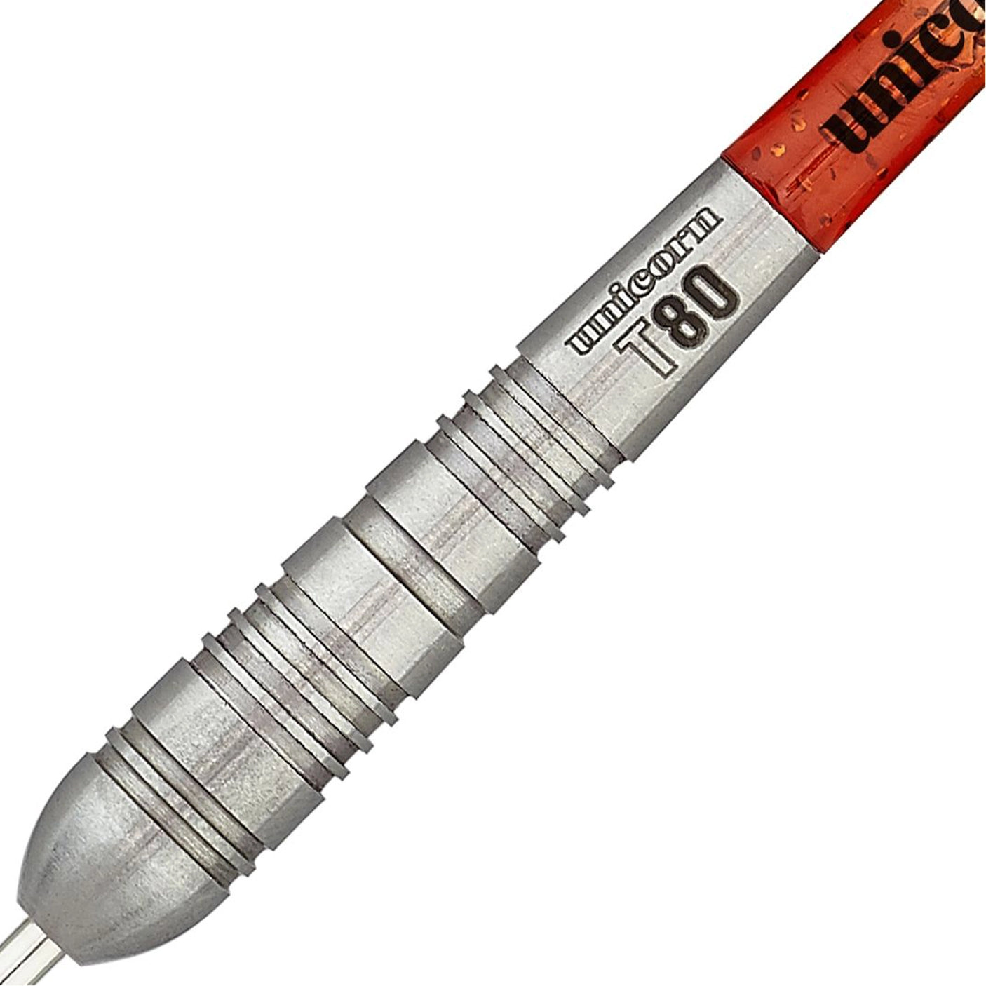 Unicorn Striker Type 4 Steel Tip Darts on Angle View