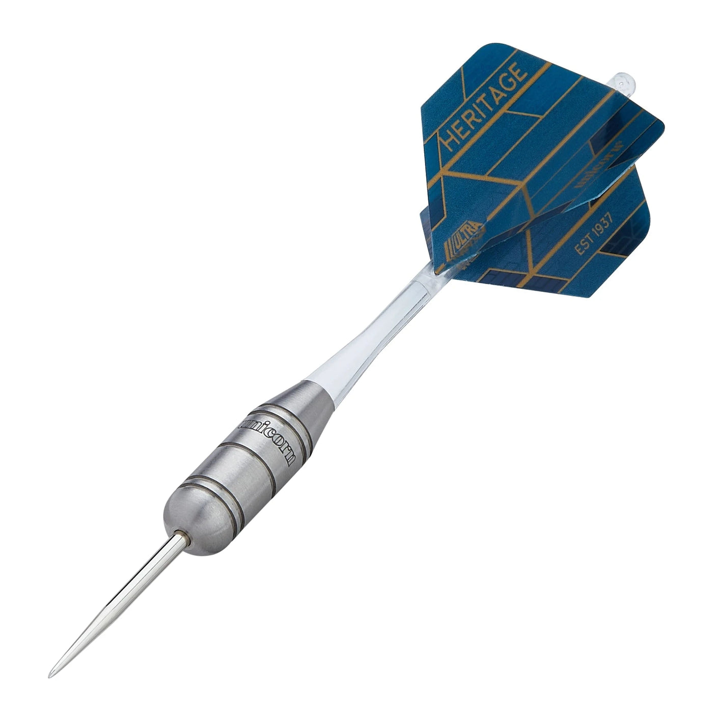 Unicorn Heritage Zippy 1981 80% Tungsten Darts On Angle View