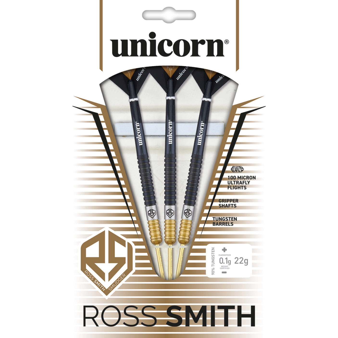 Unicorn Ross Smith Two Tone Steel Tip Dart Box View