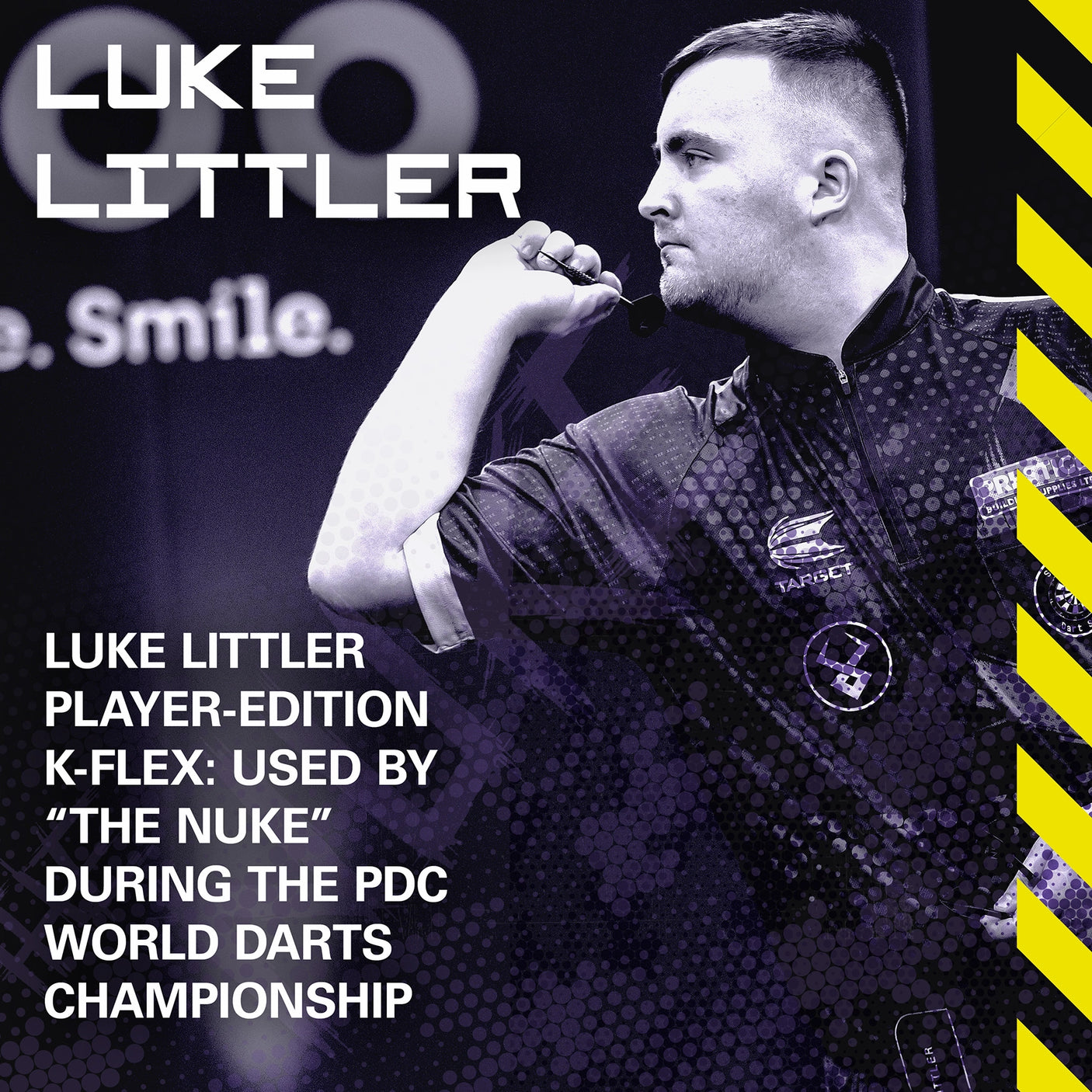 Luke Littler K-Flex flights promotion image