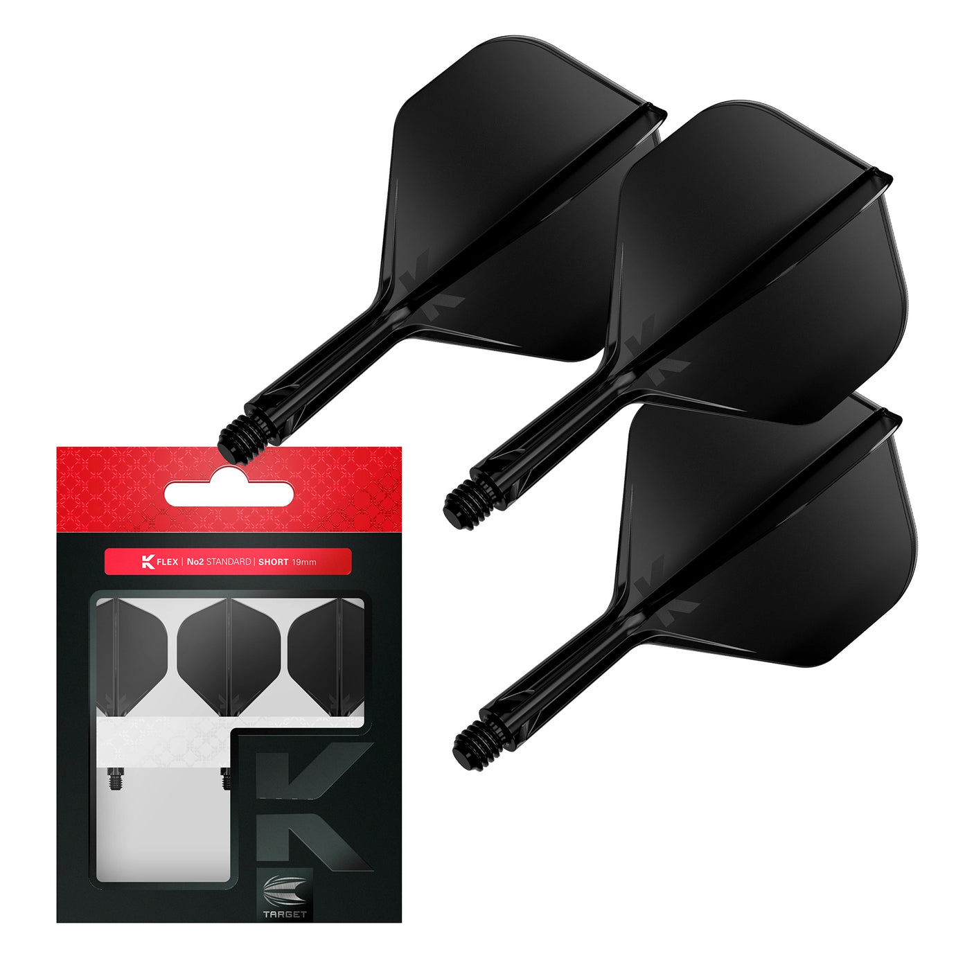 Target Darts K-Flex Flight System No.2 - Black