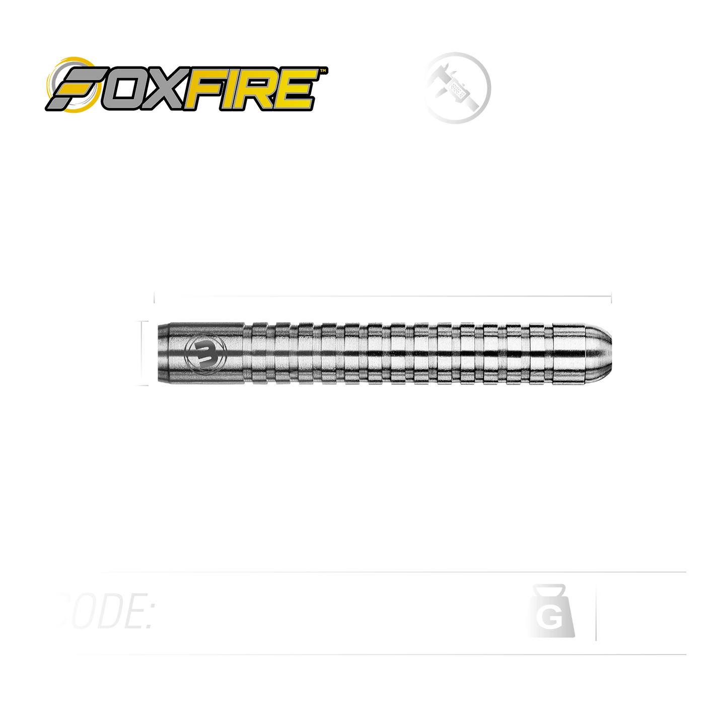 Winmau Foxfire 80% Tungsten Steel Tip Darts