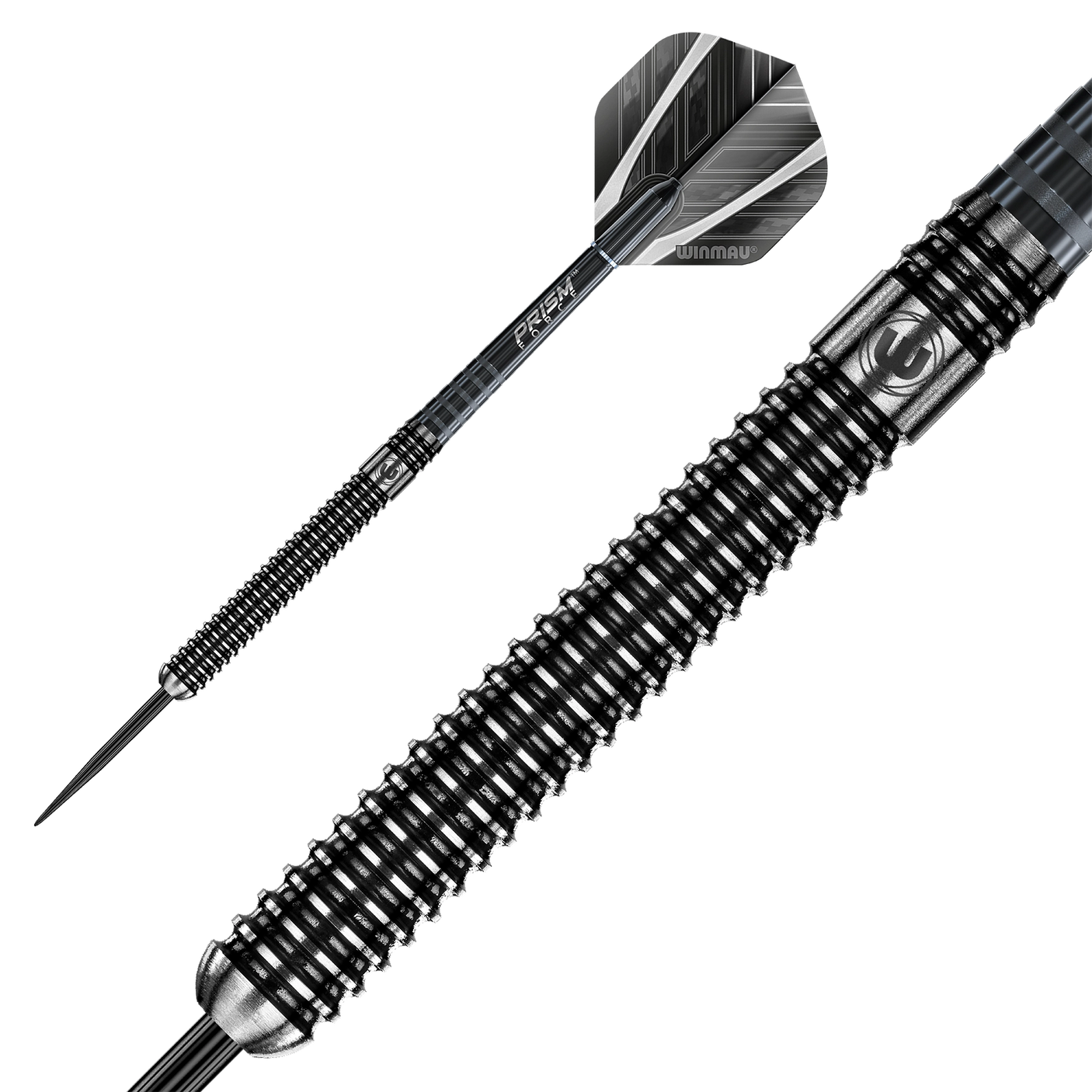 Winamau  Blackout 90% Tungsten Steel Tip Darts - Straight Barrel