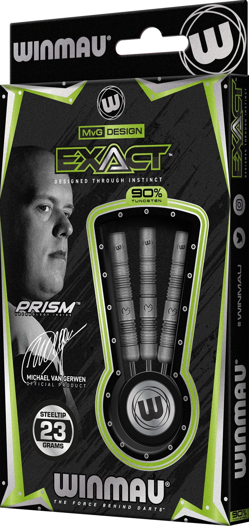 Winmau MvG Exact 90% Tungsten Steel Tip Darts