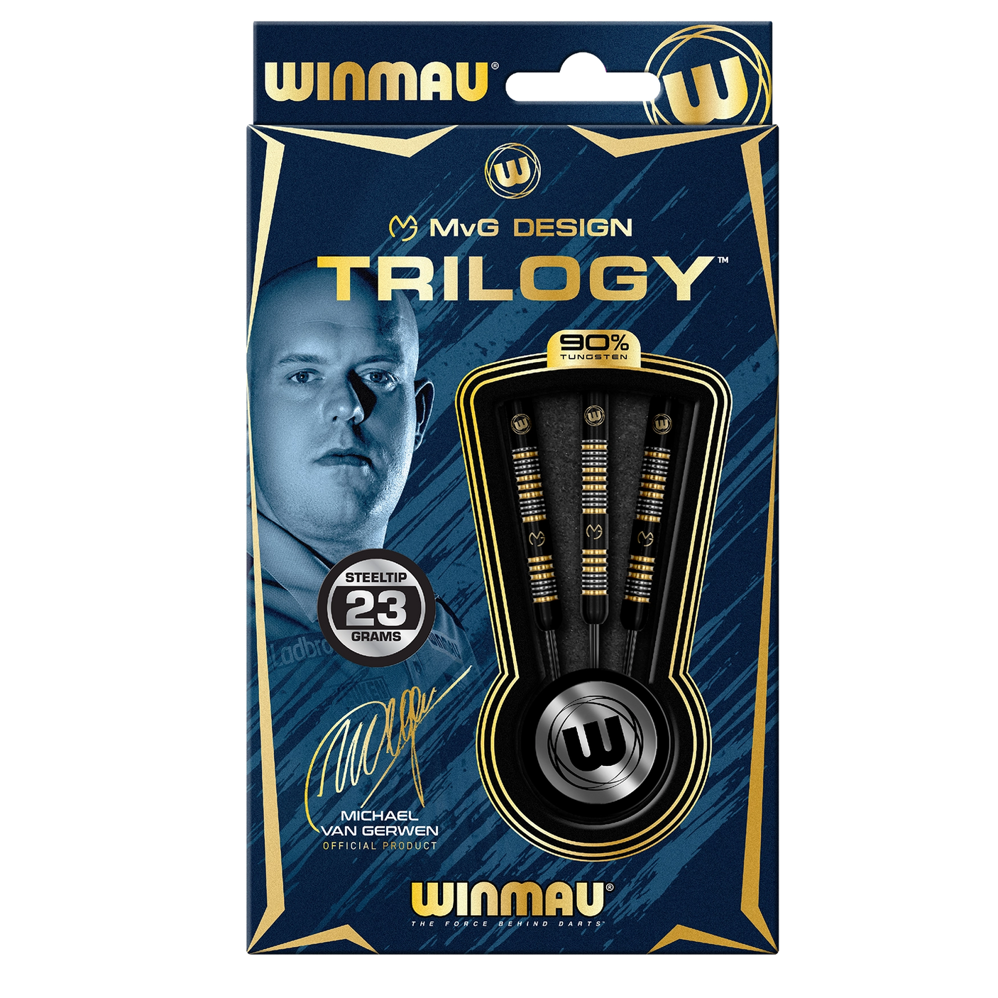 Winmau MVG Trilogy 90% Tungsten Steel Tip Darts