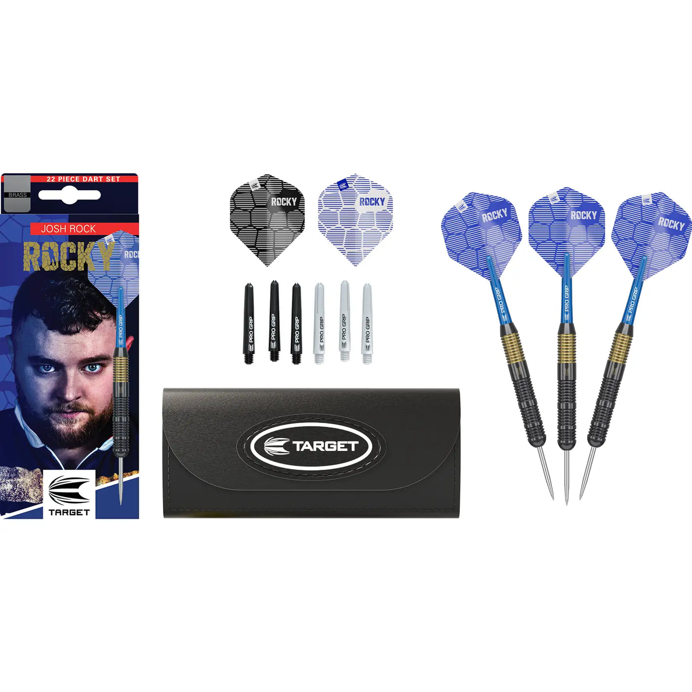 Target Darts Josh Rock Brass Steel Tip Darts
