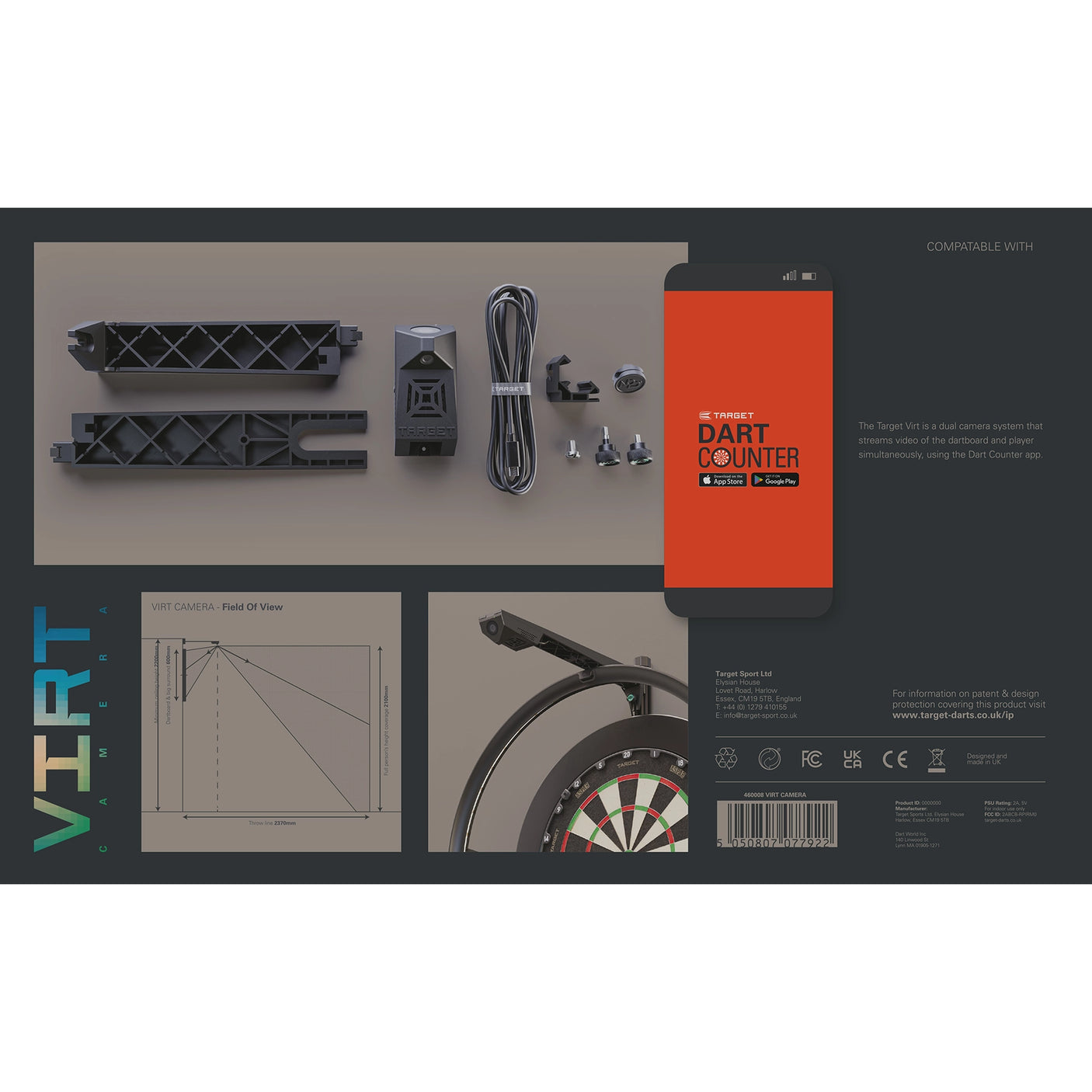 Target Darts VIRT Camera System