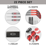 Target Darts Nathan Aspinall Brass Steel Tip Darts