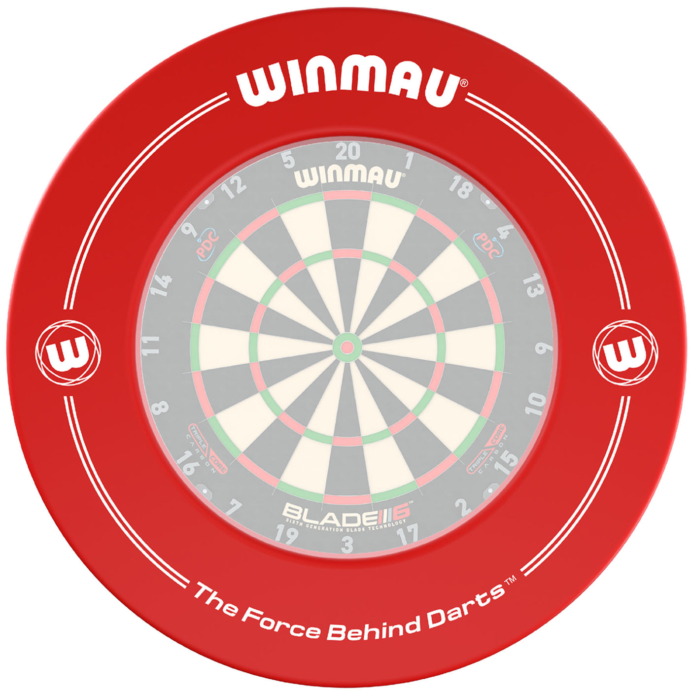 Winmau Printed Red Dartboard Surround