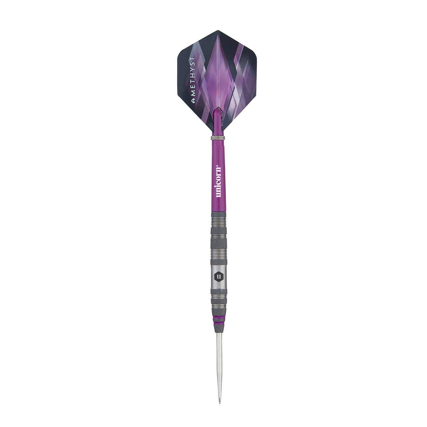 Unicorn Amethyst 2D 90% Tungsten Steel Tip Darts full lengh view