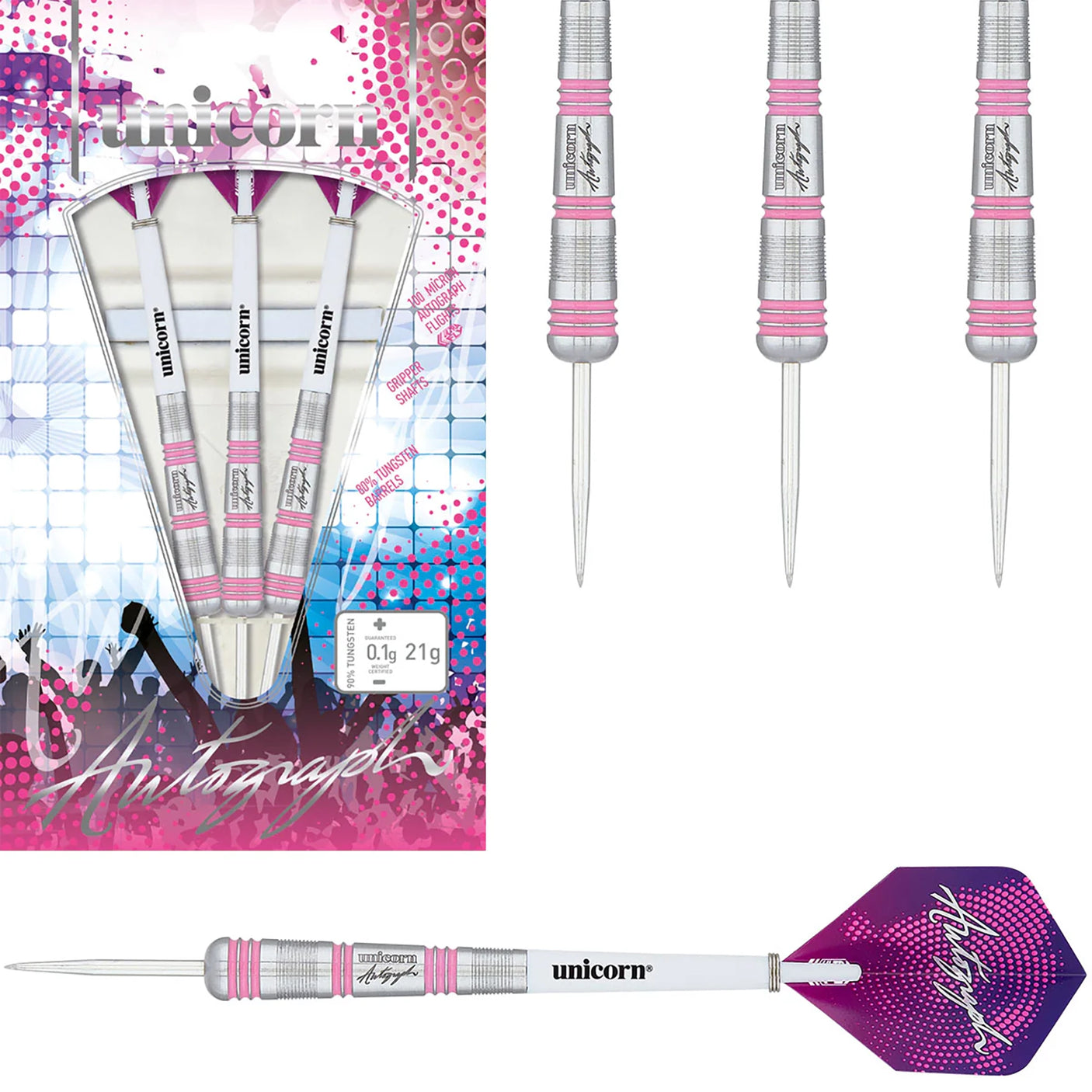 Unicorn Autograph Style 3 Steel Tip Darts collection