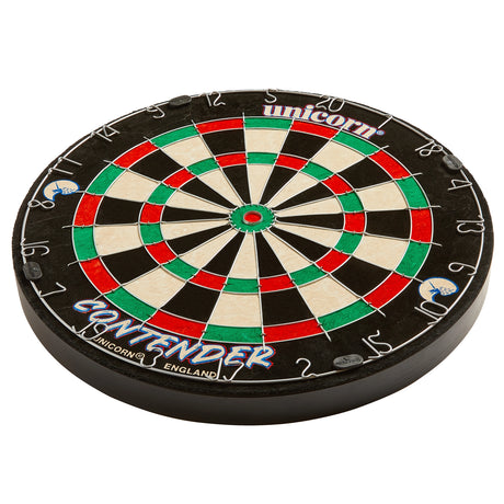 Unicorn Contender Dartboard Angled View