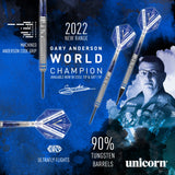 Unicorn Gary Anderson World Champion Deluxe Phase 5 90% Tungsten Steel Tip Darts Picture View View