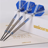 Unicorn Gary Anderson World Champion Deluxe Phase 5 90% Tungsten Steel Tip Darts Three Dart View