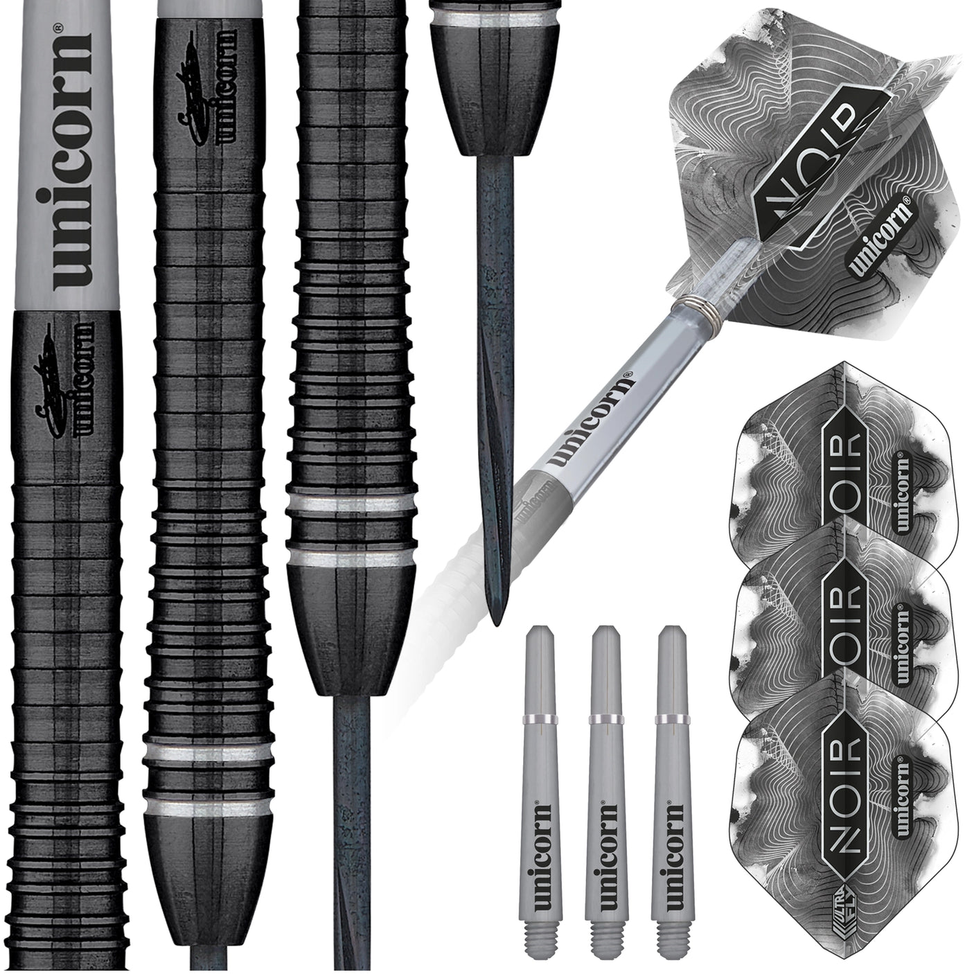 Gary Anderson Noir Phase 6 90% Tungsten Steel Tip Darts collection view