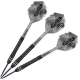 Gary Anderson Noir Phase 6 90% Tungsten Steel Tip Darts three dart view view