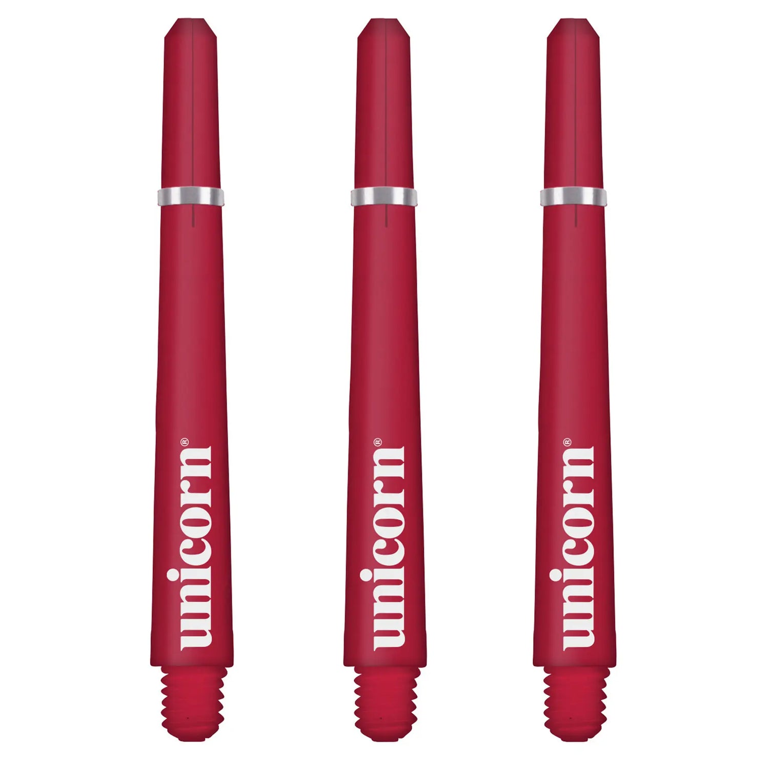 Unicorn Gripper 4 Darts Shafts Three in Red