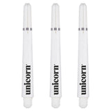 Unicorn Gripper 4 Darts Shafts Three in White