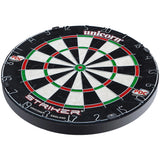 Unicorn Striker Bristle Dartboard Angled View