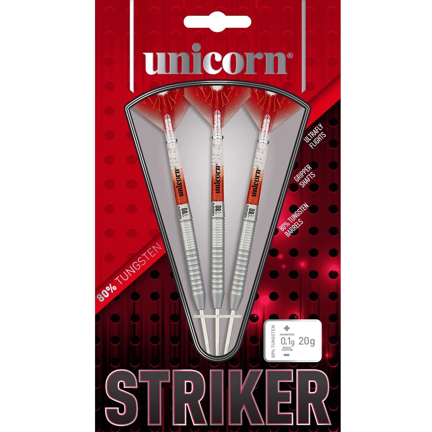 Unicorn Striker Type 6 Steel Tip Darts Boxed View