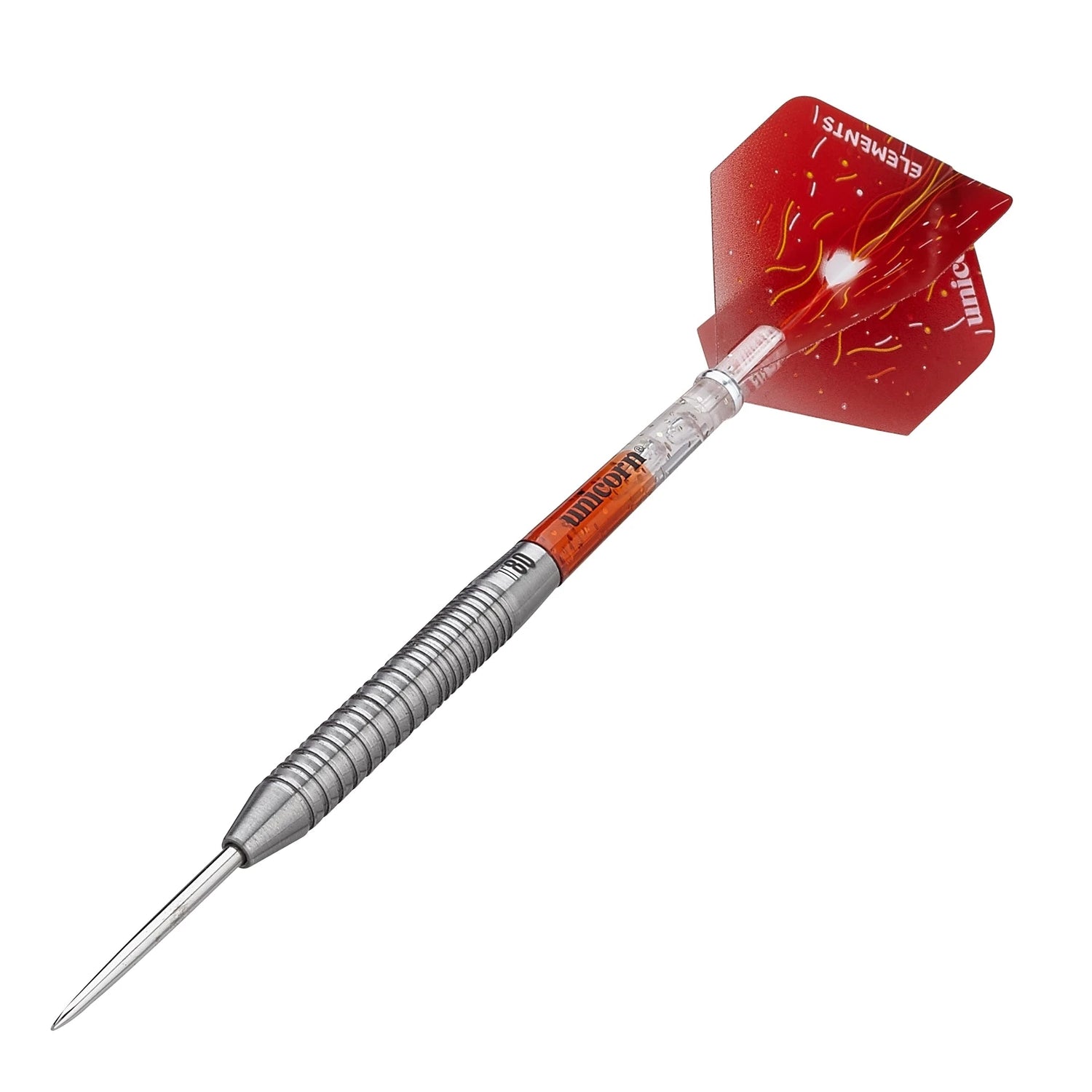 Unicorn Striker Type 1 80% Tngsten Steel Tip Dart On Angle
