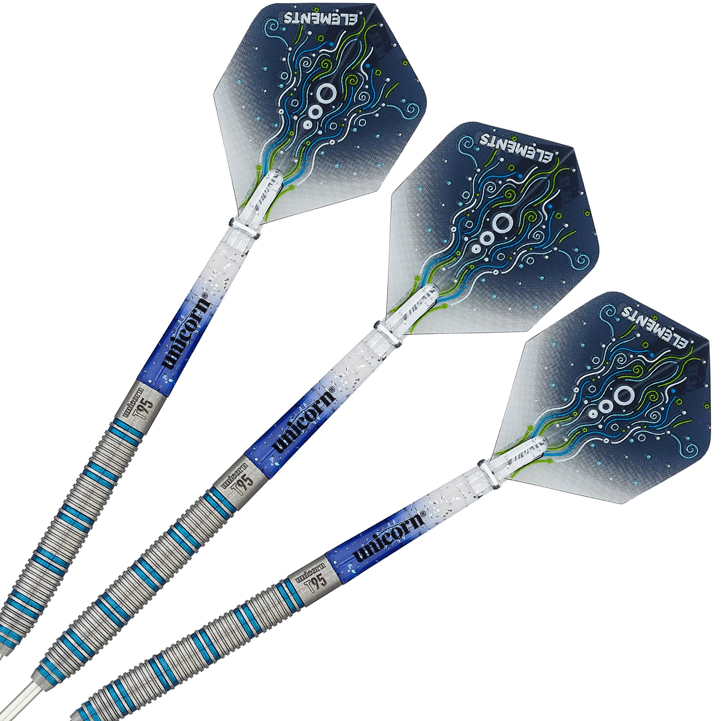 Unicorn T95 Core XL Blue Type 1 - 95% Tungsten Steel Tip Darts
