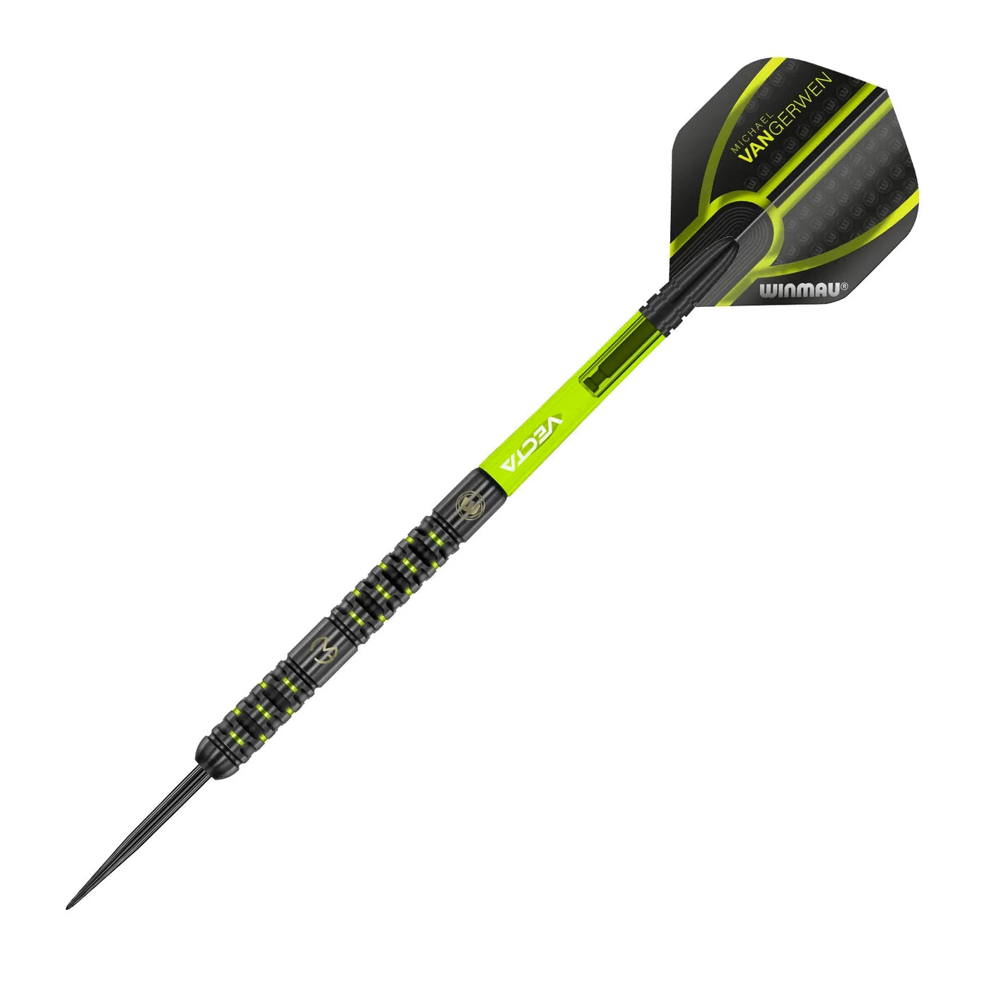 Winmau Michael Van Gerwen Adrenalin Steel Tip Darts On Angle View