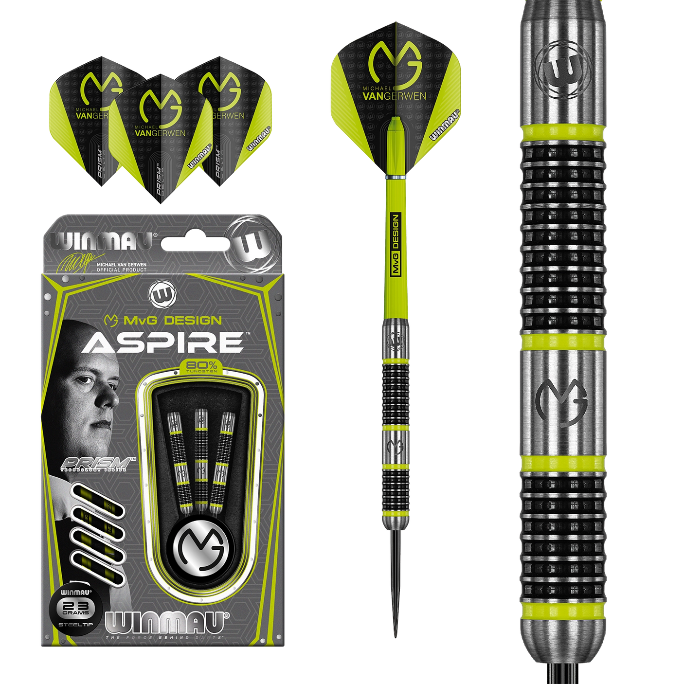 Michael Van Gerwen Aspire Dart full packaging set view