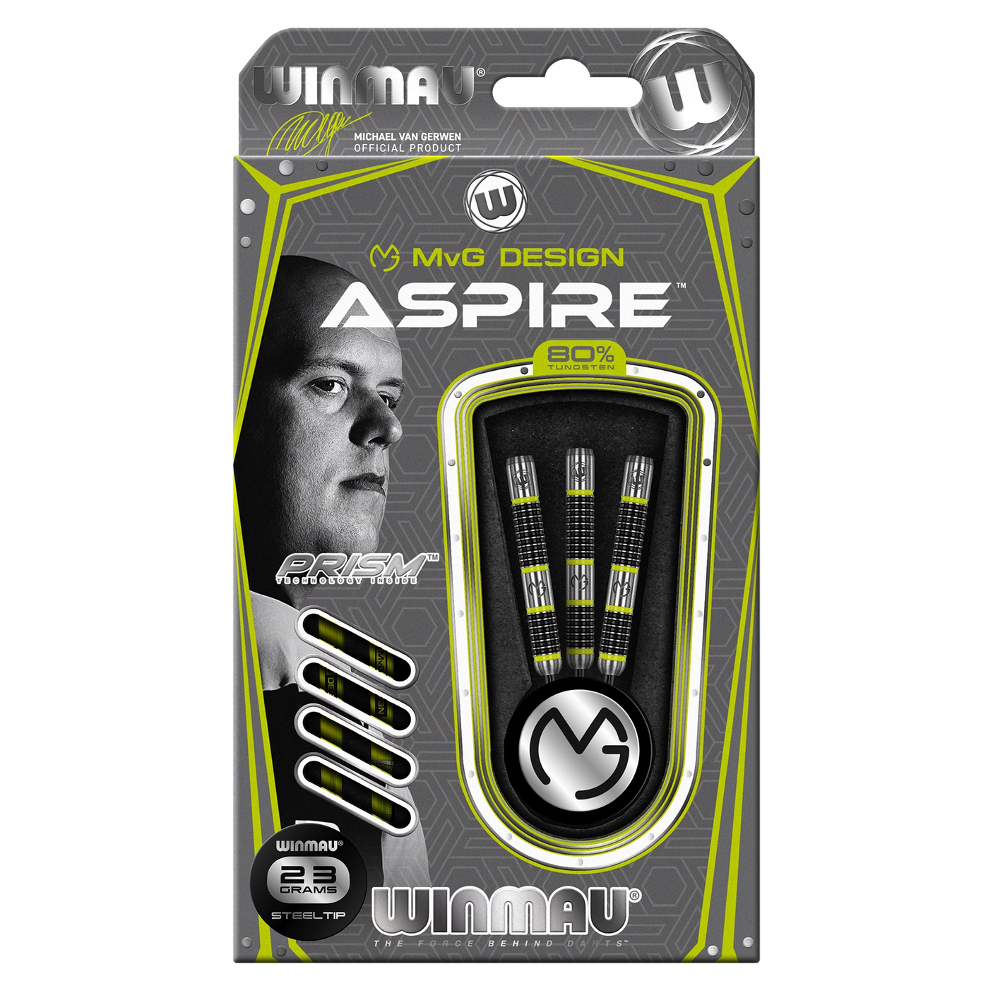 Michael Van Gerwen Aspire Dart front packaging view